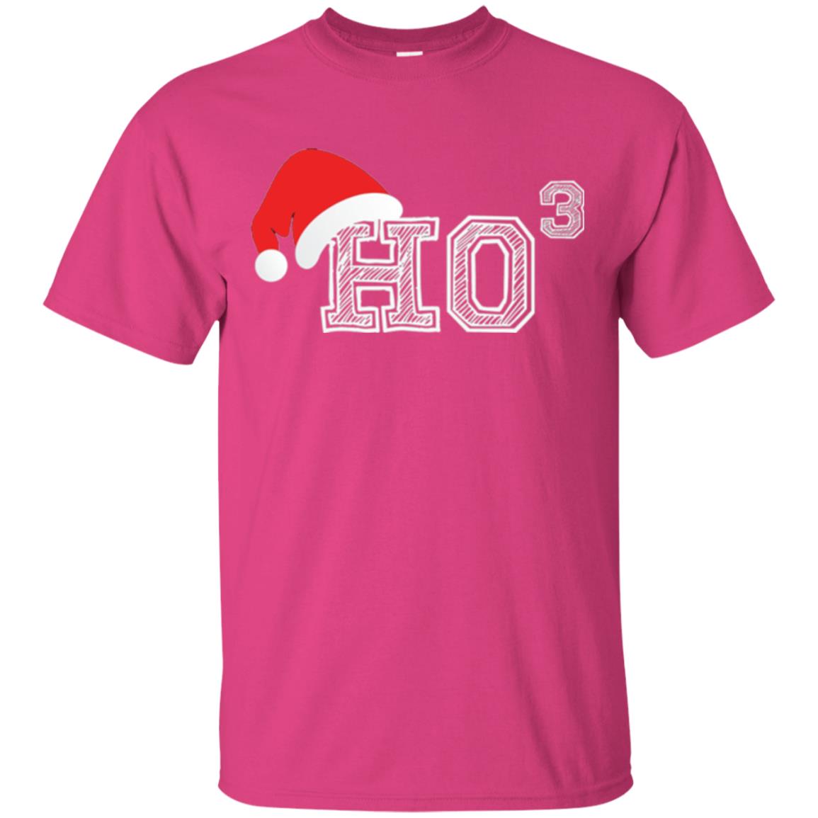 Christmas T Shirt Ho Ho Ho X 3 Third Power Heliconia