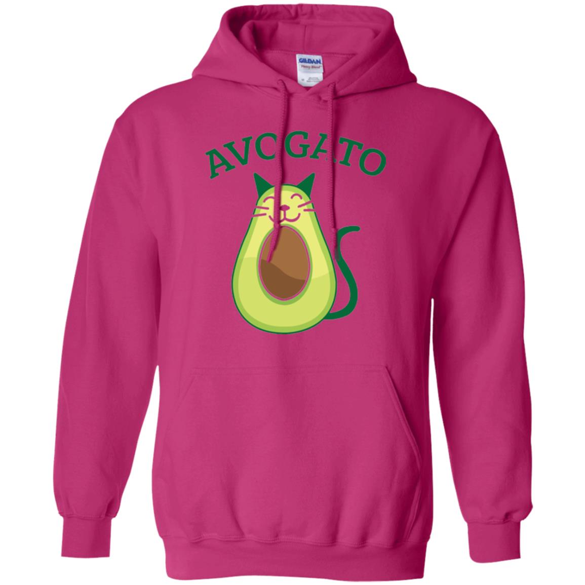 Avogato Avocado Cat Kitty Funny Meow T-shirt Heliconia