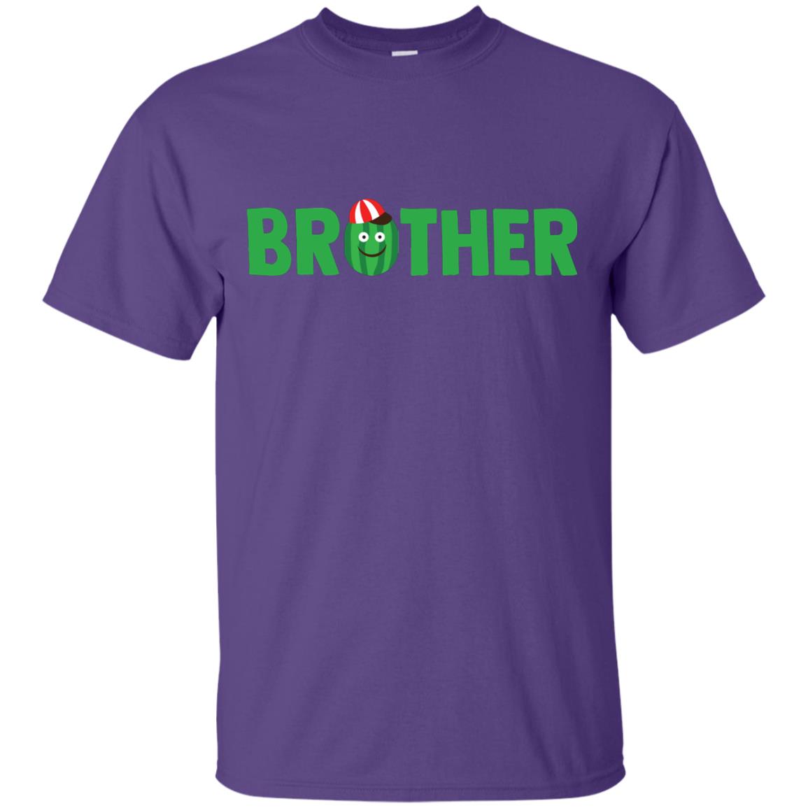 Brother Watermelon Funny Summer Melon Fruit Shirt For Brother Purple