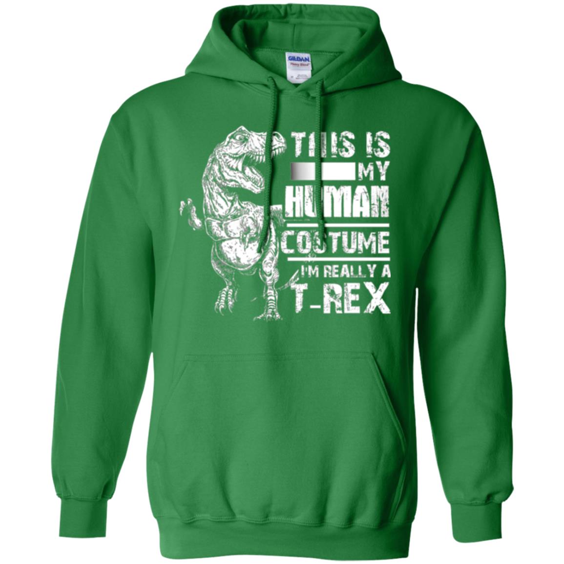 Dinosaus T-shirt This Is My Human Costume Shirt Human Irish Green