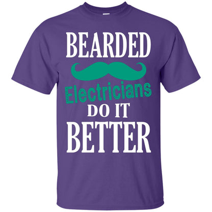 Bearded Electricians Do It Better Best Idea Shirt For Bearded Electricians Purple