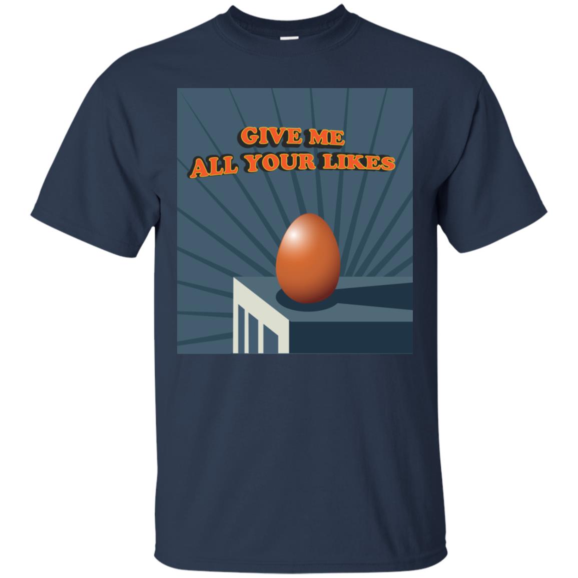 Give Me All Your Likes Egg Shirt Navy