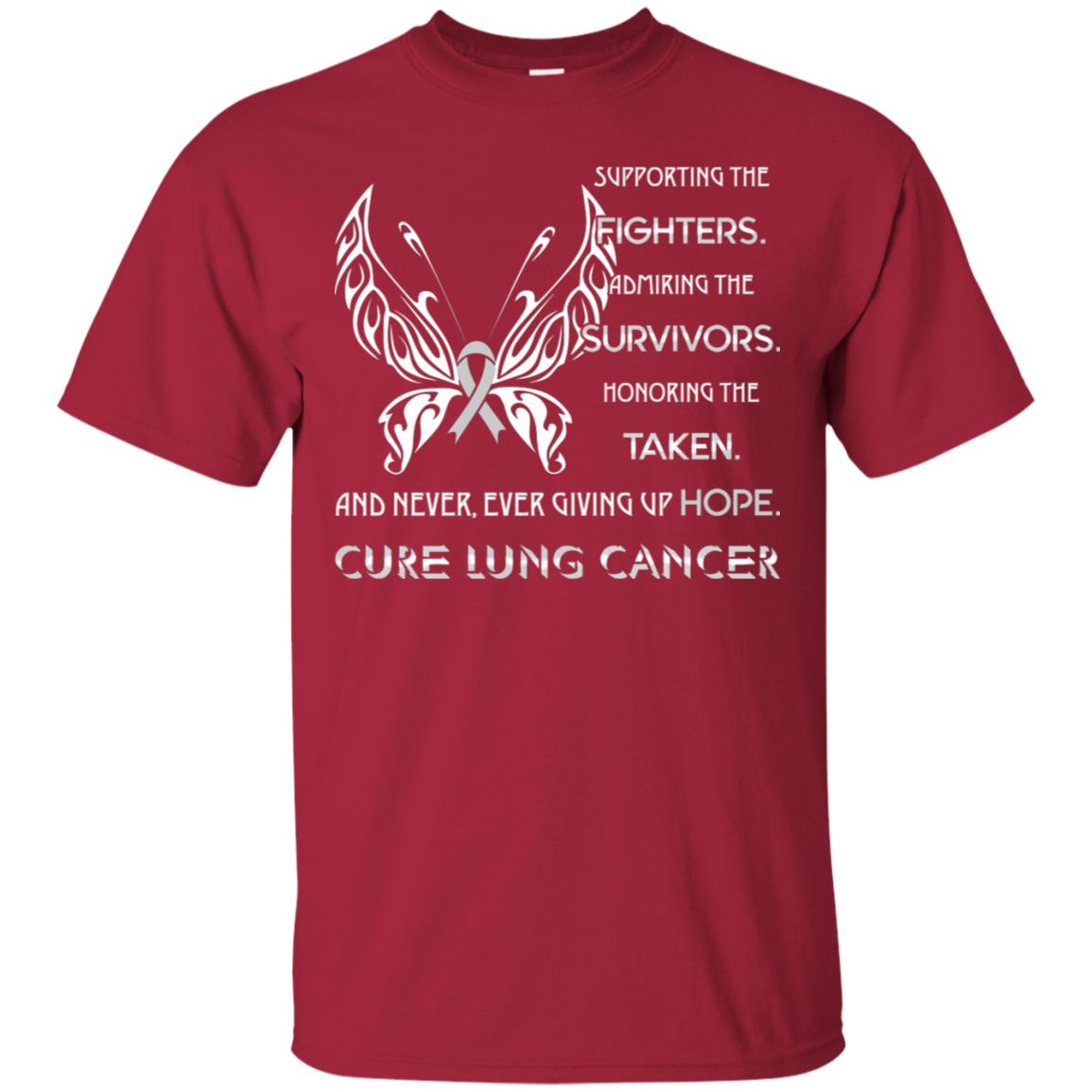 Supporting The Fighters Admiring The Survivors Honoring The Taken And Never Ever Giving Up Hope Cure Lung Cancer Cardinal