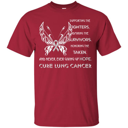 Supporting The Fighters Admiring The Survivors Honoring The Taken And Never Ever Giving Up Hope Cure Lung Cancer Cardinal