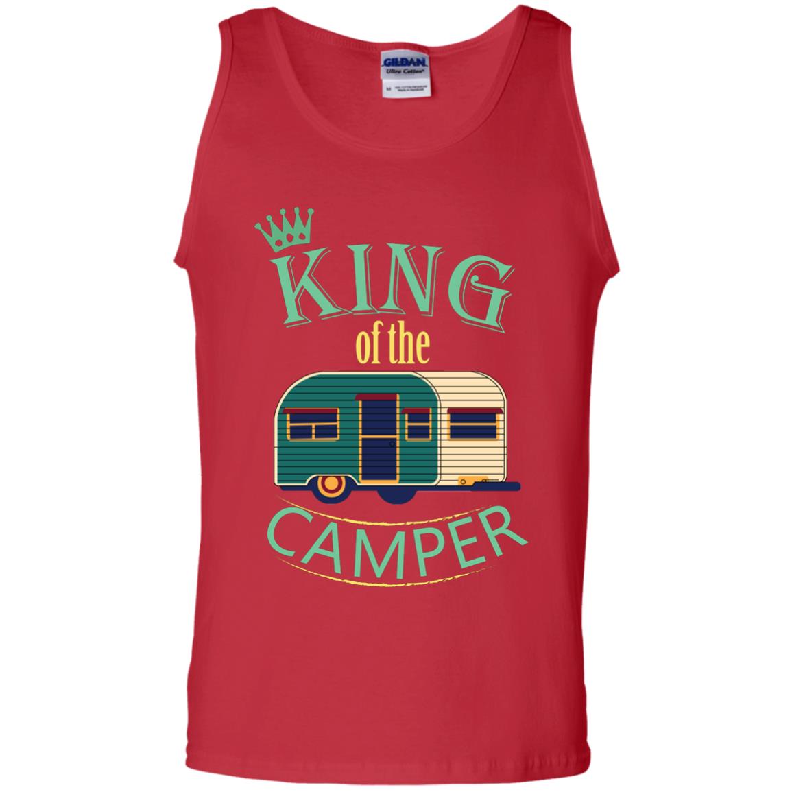 King Of The Camper Camping Lover Shirt Red