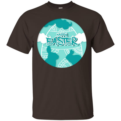 Happy Easter Day T-shirt Dark Chocolate