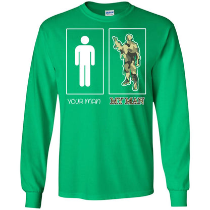 Your Man My Man Military Shirt Irish Green