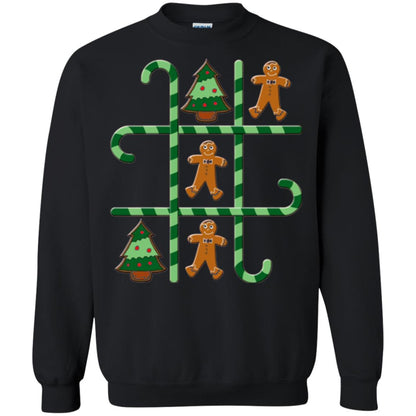 Christmas T-shirt Tic Tac Toe Board Game Black