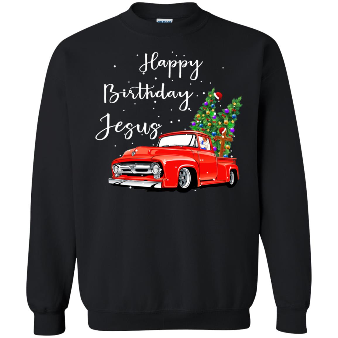 Happy Birthday Jesus Christian Christ X-mas Gift Shirt Black