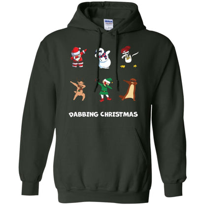 Dabbing Christmas T-shirt Forest Green