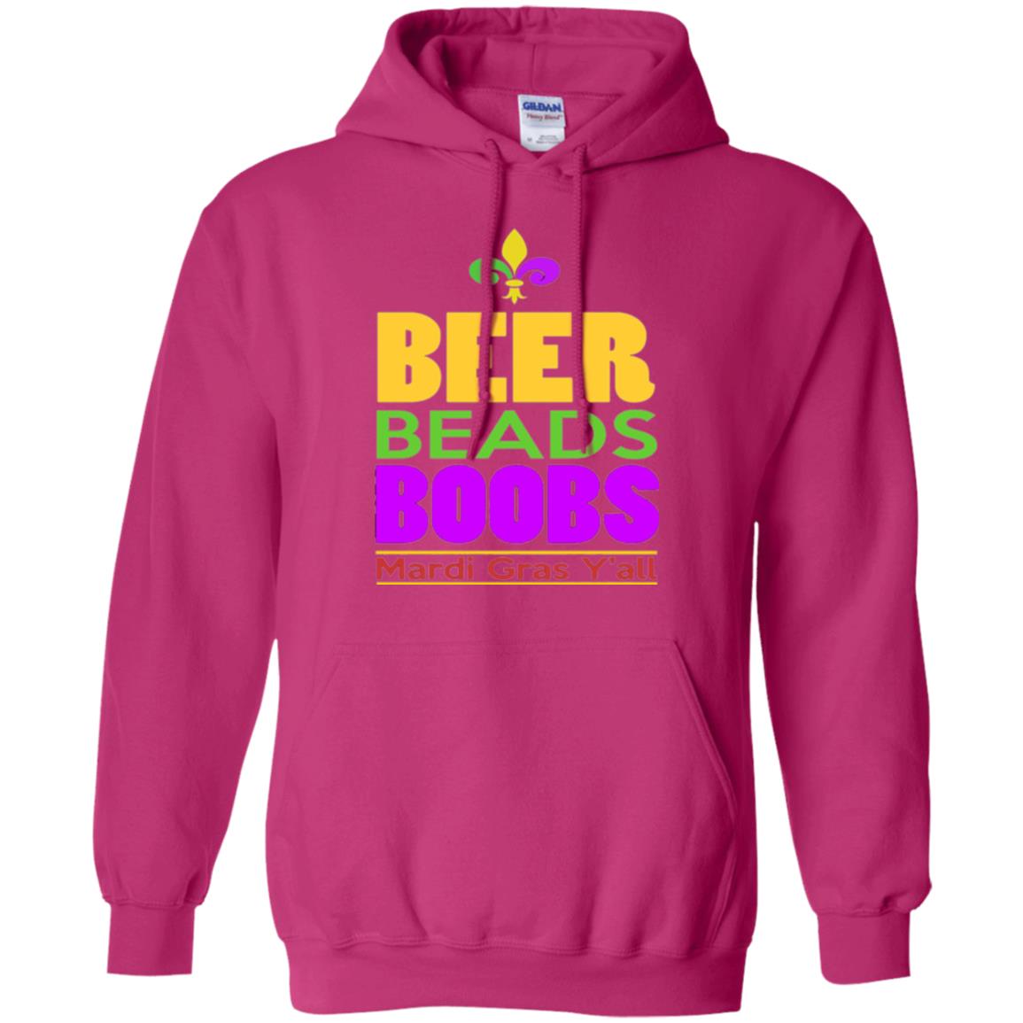 Mardi Gras T-shirt Beer Beads Boobs Heliconia