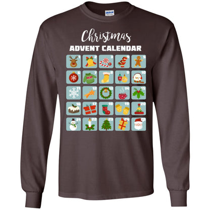 Christmas Calendar December 2018 Gift Shirt Dark Chocolate