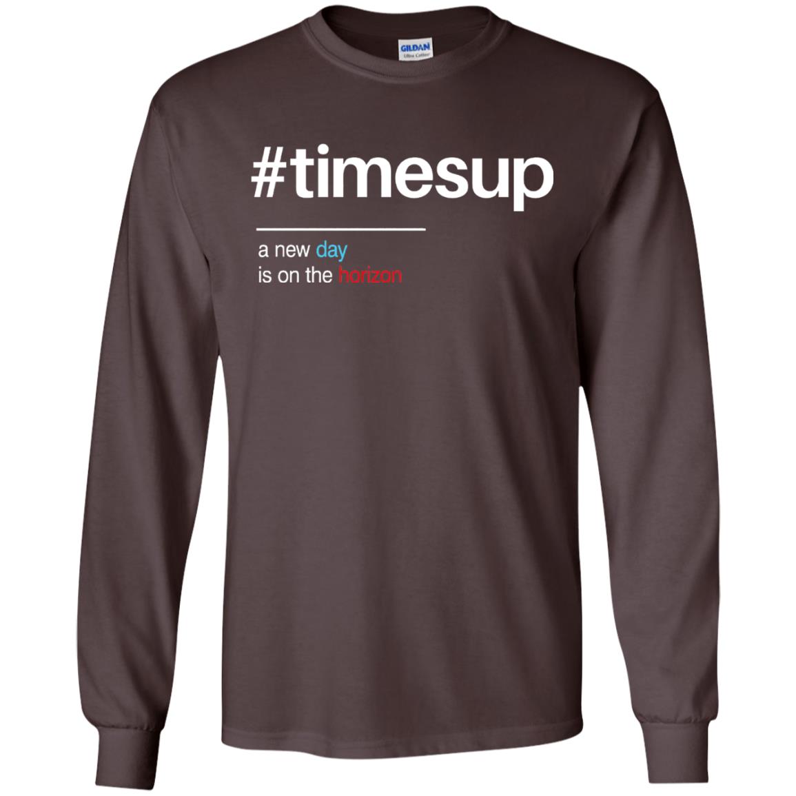 Women_s Right T-shirt Hash Tag Times Up Dark Chocolate