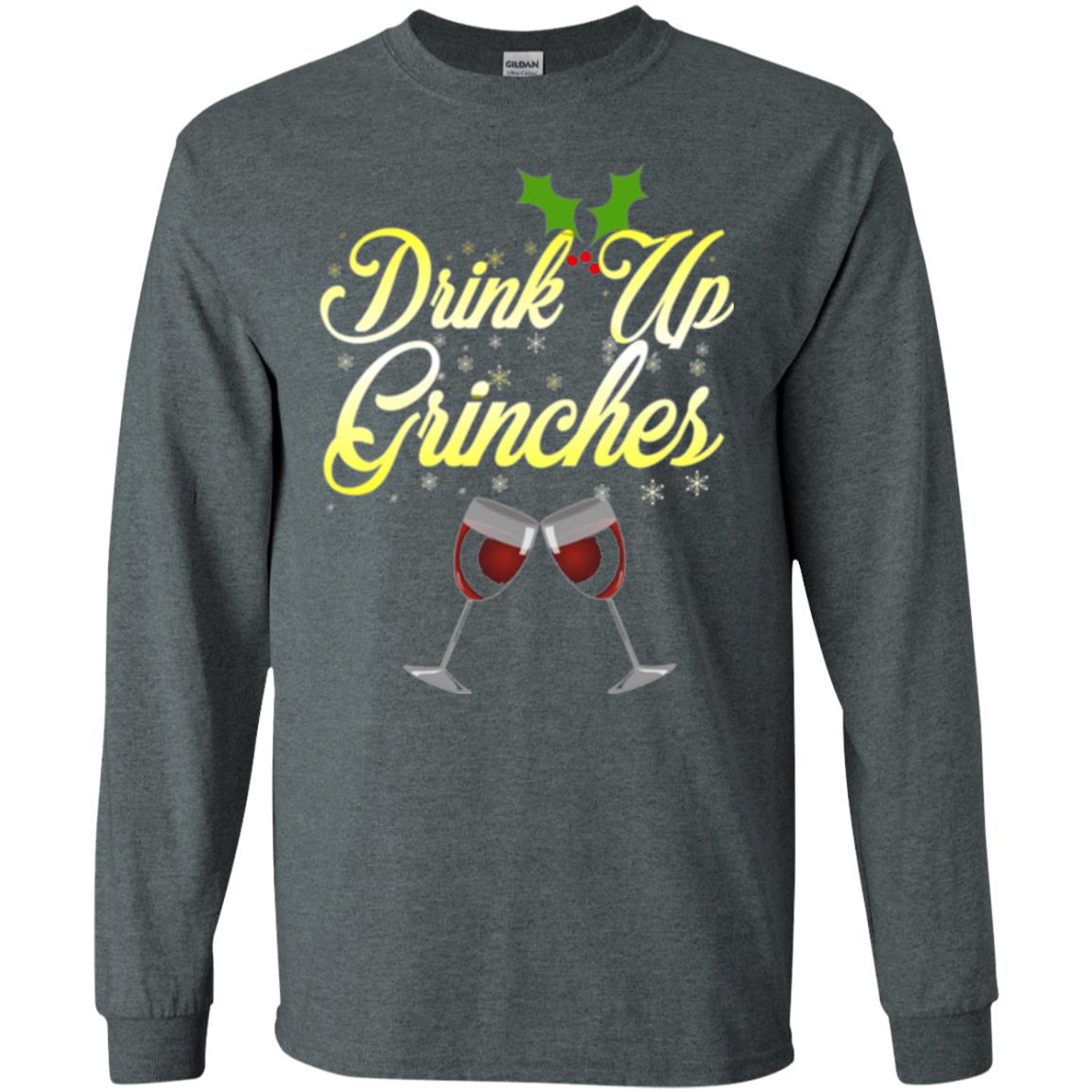 Christmas T-shirt Drink Up Grinches Dark Heather