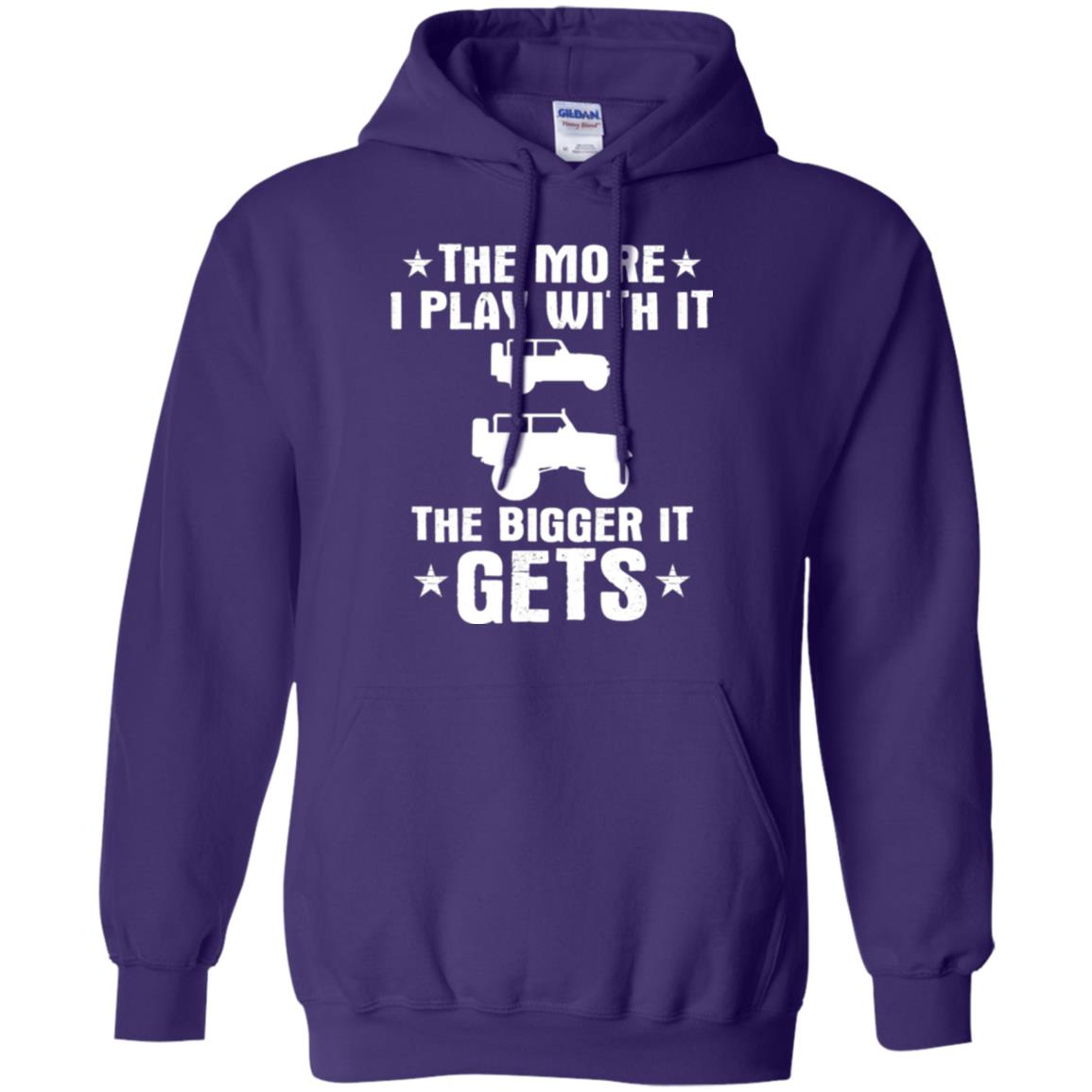 Jeep Lovers T-shirt The More I Play With It The Bigger It Get Purple