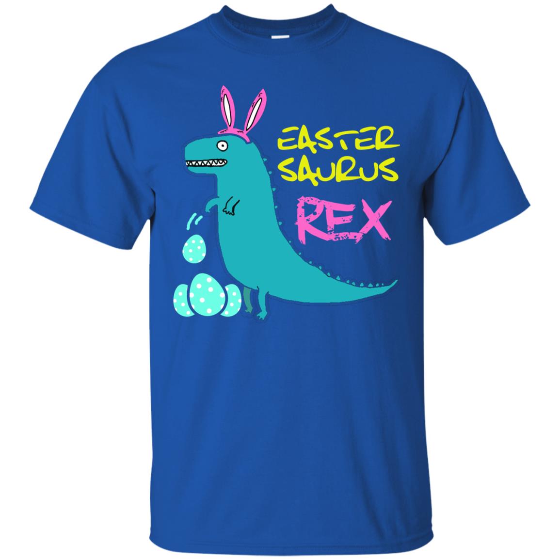Easter Saurus Trex Bunny Dinosaur T-shirt Royal