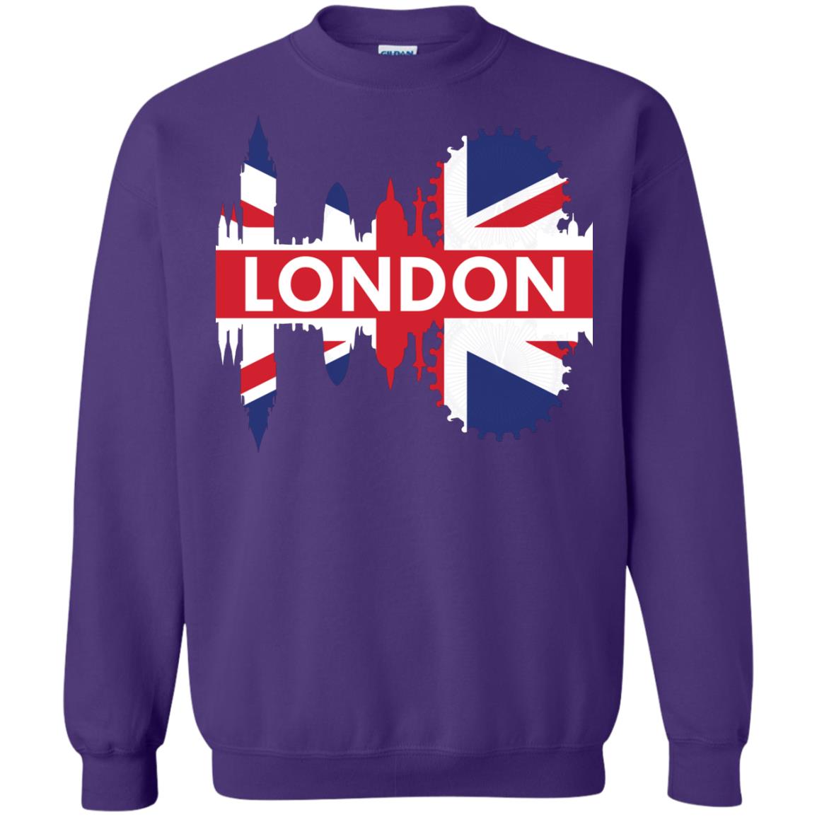 Flag Of United Kingdom London Gift Shirt For Britain Purple