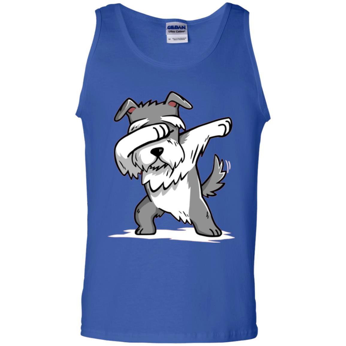 Dog Lover T-shirt Miniature Schnauzer Cute Dabbing Royal