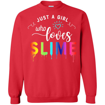 Slime Lover T-shirt Just A Girl Who Loves Slime Red