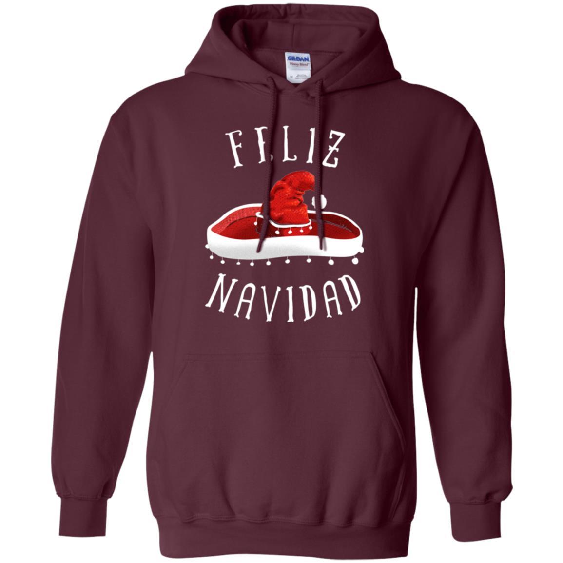 Christmas T-shirt Mexico Feliz Navidad Maroon