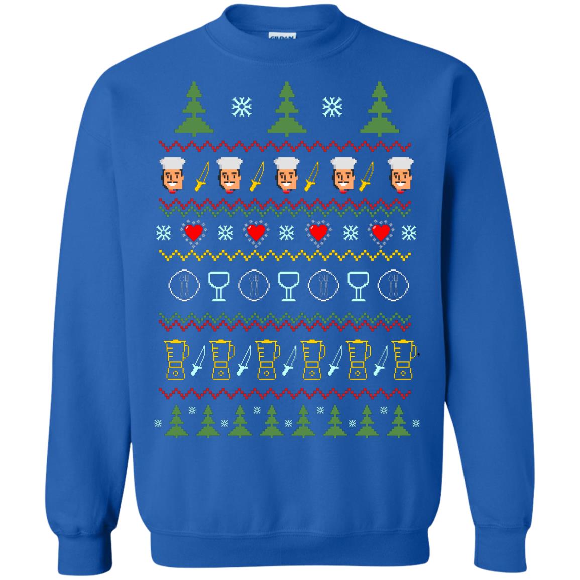 Chef Christmas X-mas Gift Shirt For Cooking Lovers Royal