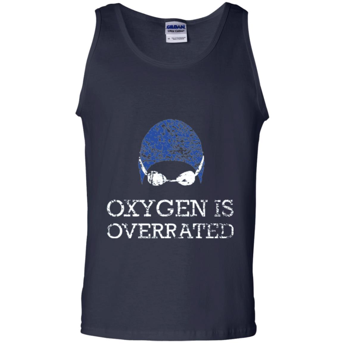 Swimming Lover T-shirt Oxygen Is Overrated Navy