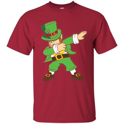 Dabbing Leprechaun Irish Dab Dance St Patrick_s Day T-shirt Cardinal