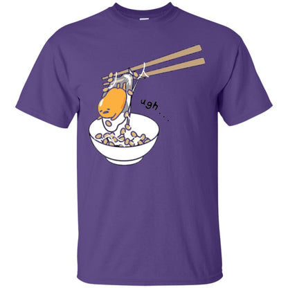 Gudetama Chopsticks T-shirt Purple