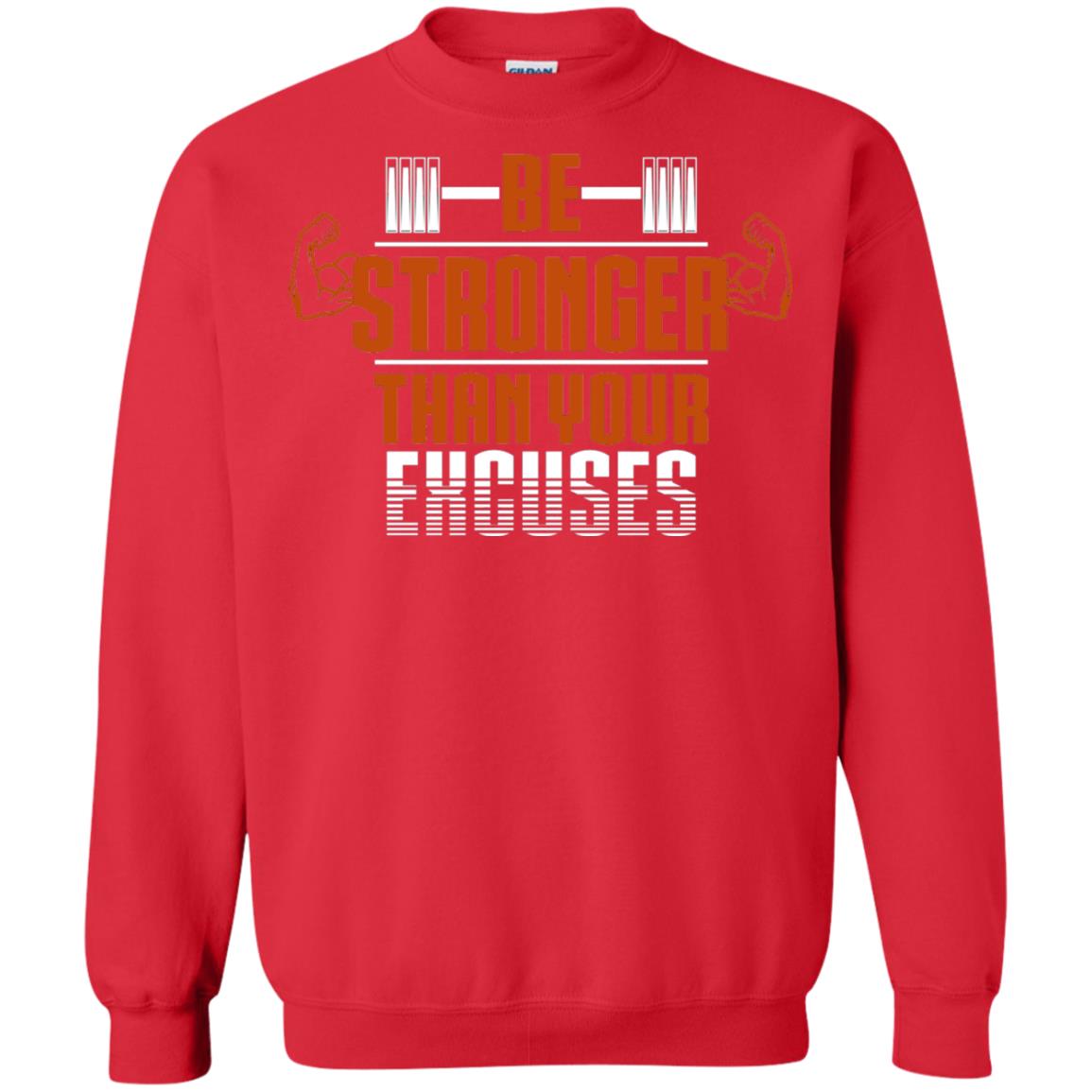 Be Stronger Than Your Excuses Fitness T-shirt Red