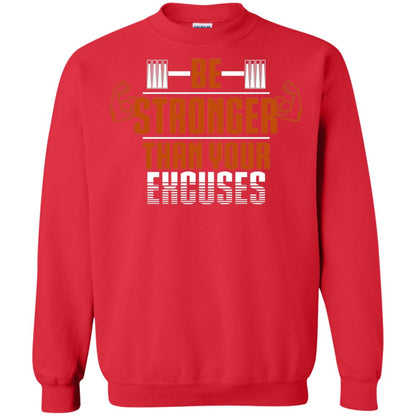 Be Stronger Than Your Excuses Fitness T-shirt Red