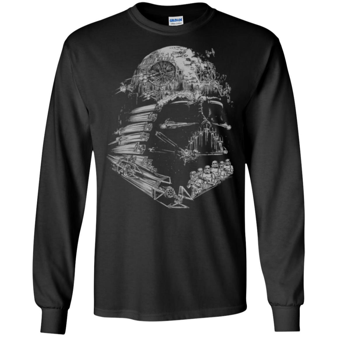 Film T-shirt Star Wars Darth Vader Build The Empire Graphic Black