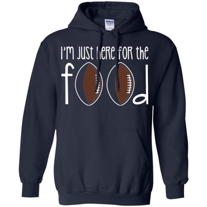 Football Lover T-shirt I_m Just Here For The Food Navy