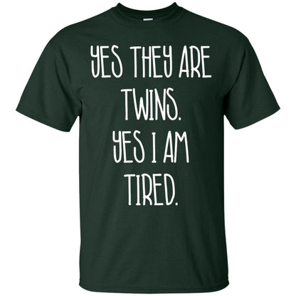 Yes They Are Twins Yes I Am Tired Twins Family Shirt Forest