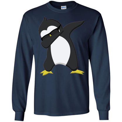 Christmas T-shirt Dabbing Penguin T-shirt Navy