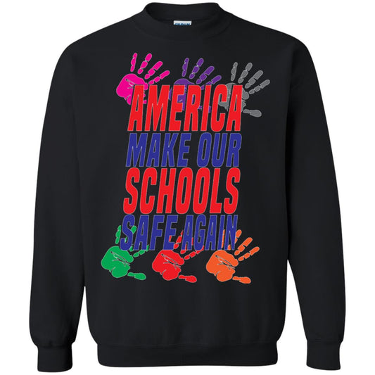 America Make Our Schools Safe Again Gu Control T-shirt Black