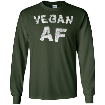 Vegetarian T-shirt Vintage Vegan Af T-shirt Forest Green