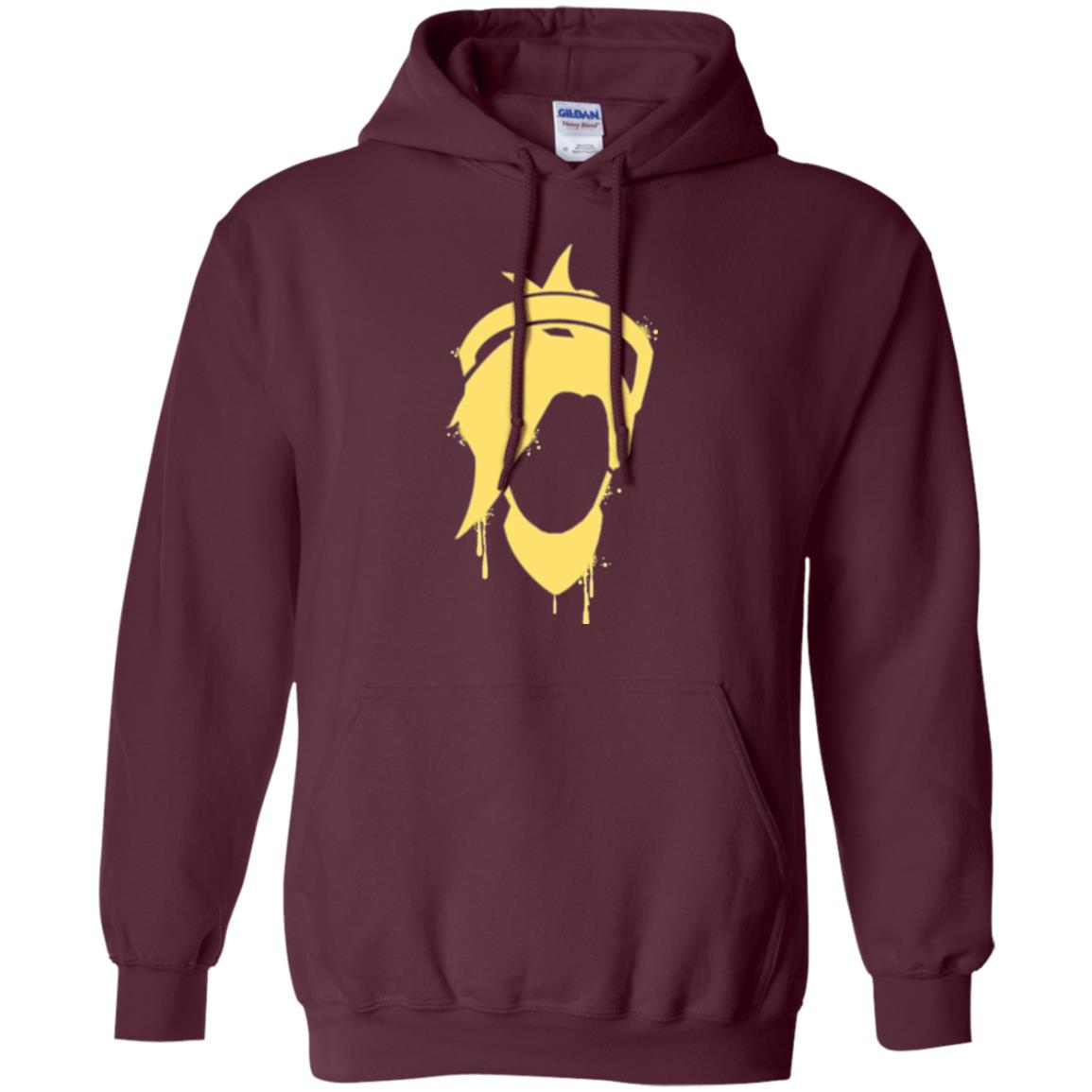 Overwatch Mercy Icon Spray T-shirt Maroon