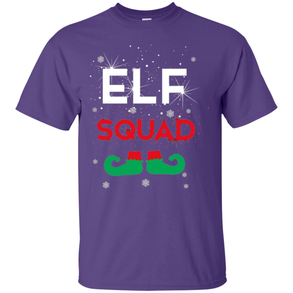 Christmas T-shirt Elf Squad Purple