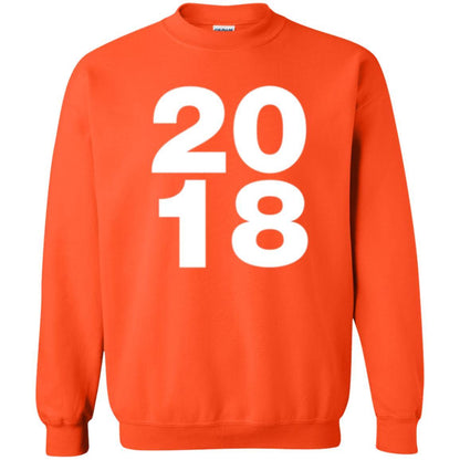 Happy New Year T-shirt 2018 New Year Party T-shirt Orange