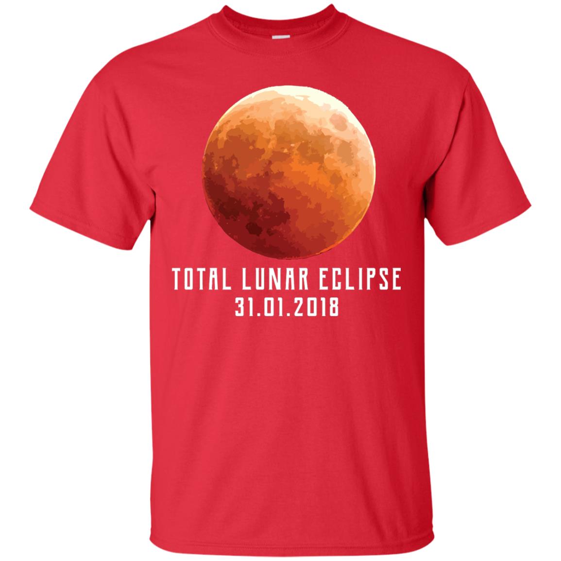 Total Lunar Eclipse Shirt 2018 Astronomy Gift Blood Moon Red