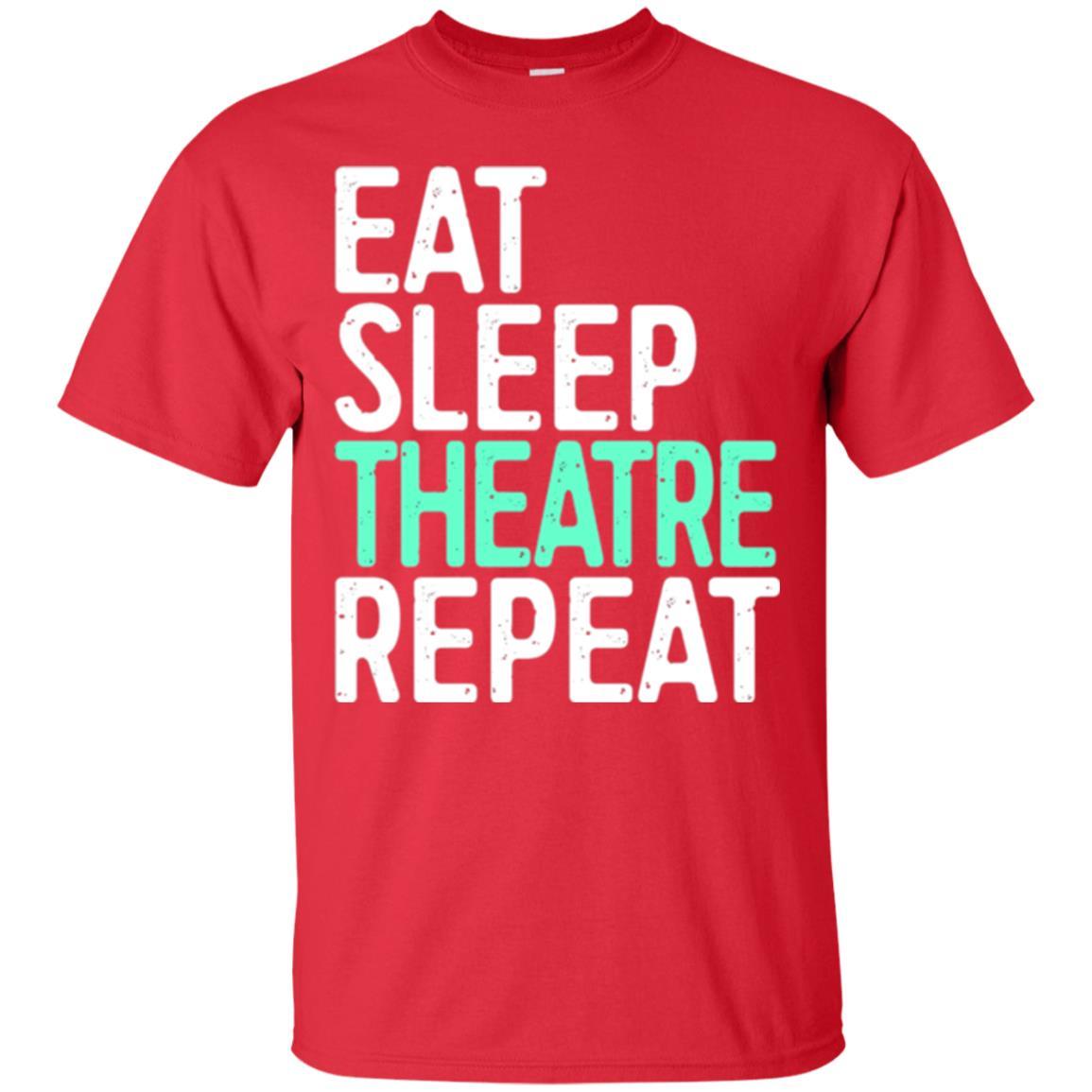 Actor T-shirt Eat Sleep Theatre Repeat T-shirt Red