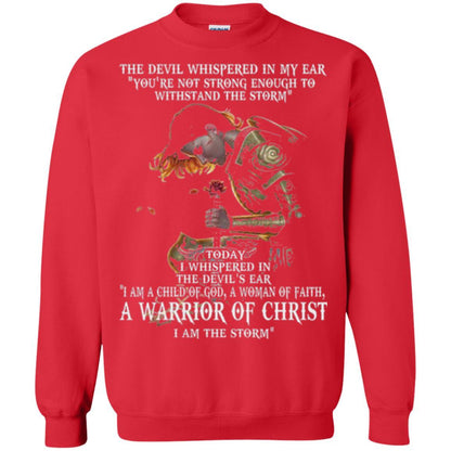 Warrior T-shirt I Am A Child Of God A Woman Of Faith T-shirt Red