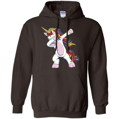 Dabbing Unicorn T-shirt Dark Chocolate