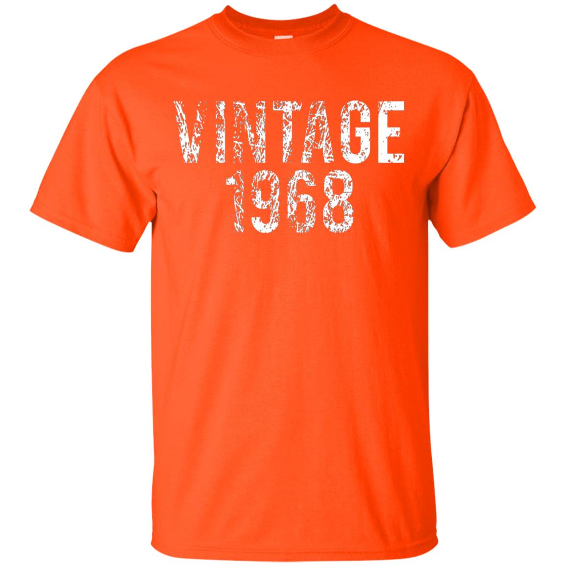 Vintage 1968 50th Birthday Shirt Orange
