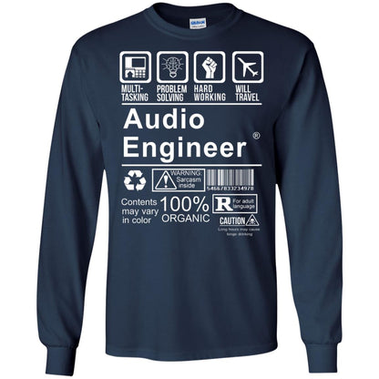 Audio Engineer Shirt Multi Tasking Problem Solving Navy