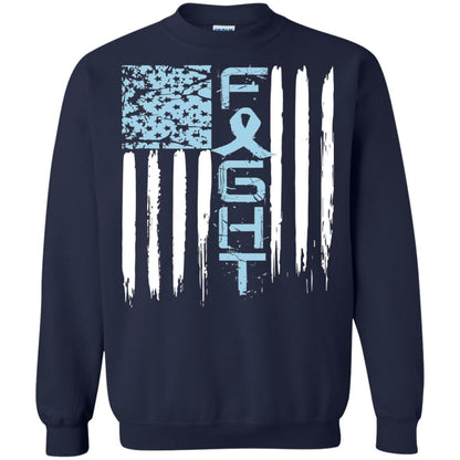 Fight Hope Prostate Cancer Awareness Cancer T-shirt Navy