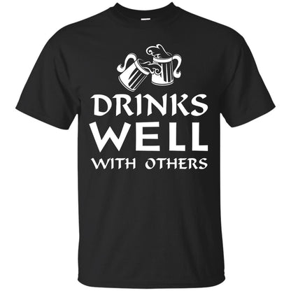 Drinks Well With Others St. Patrick_s Day T-shirt Black