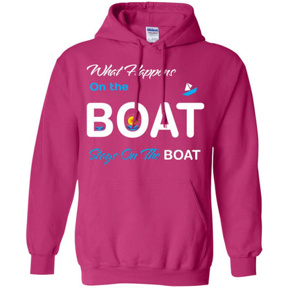 What Happens On The Boat Stay On The Boat Summer Vacation Shirt Heliconia