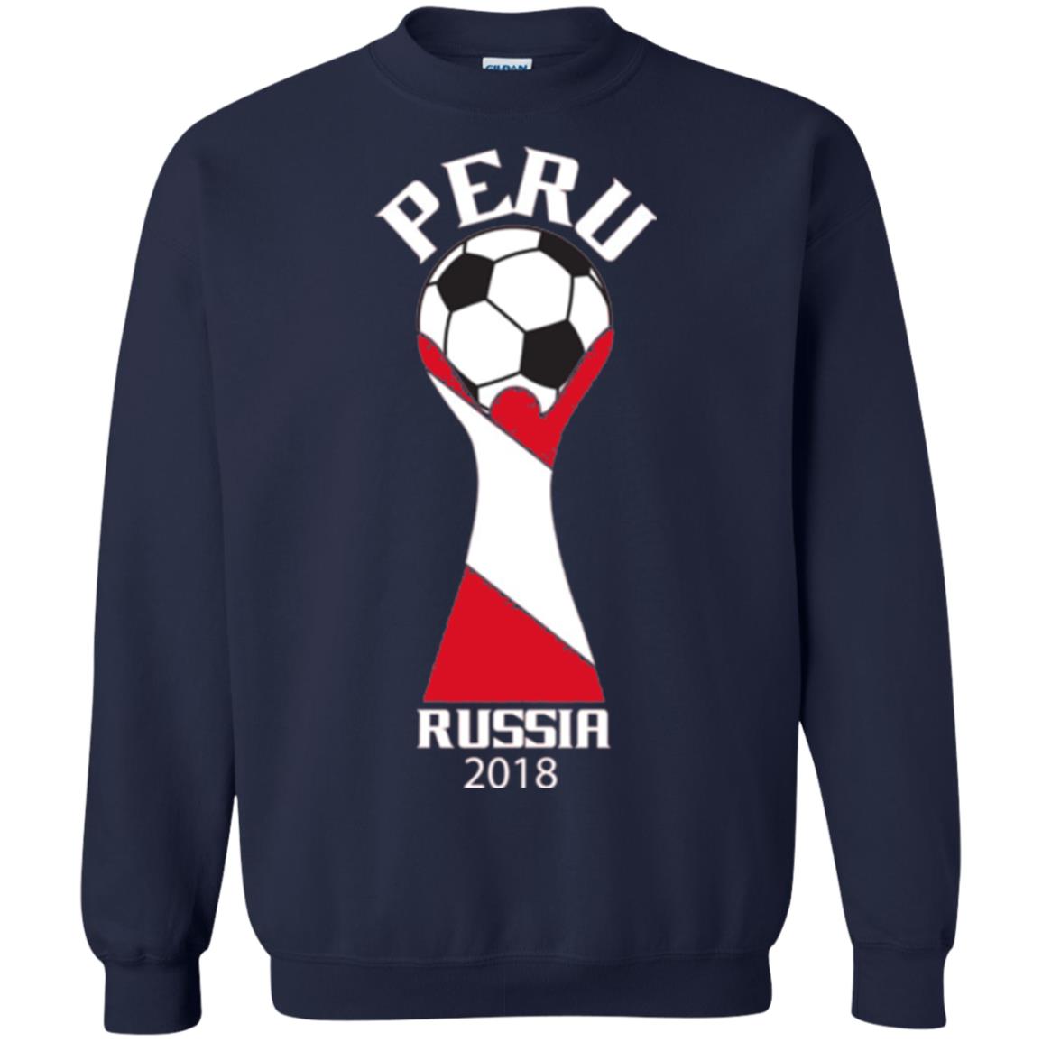 Football Lovers T-shirt Peru Russia 2108 Navy