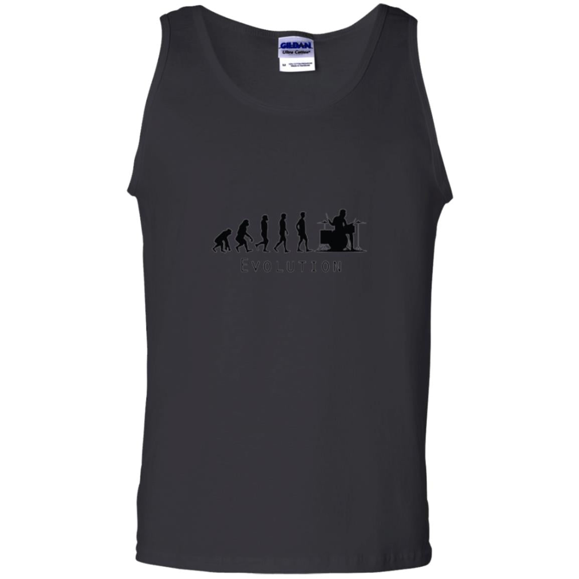 Drumming Lover T-shirt The Evolution Of The Drummer Black